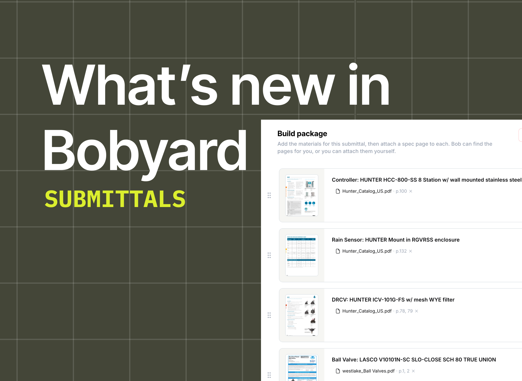 Submittals: From takeoff to GC-ready in Bobyard
